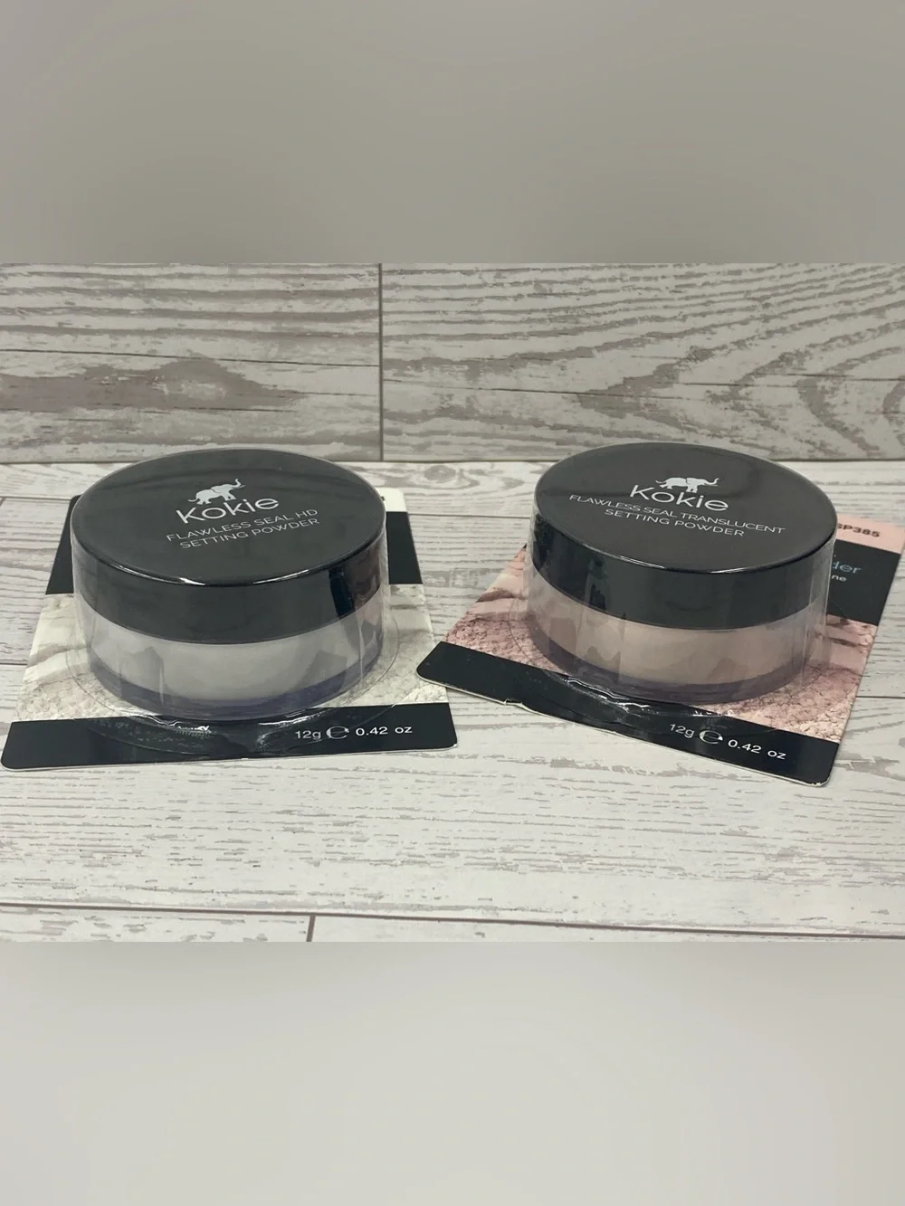 Kokie Flawless Seal Setting Powder HD & Translucent 2 pack